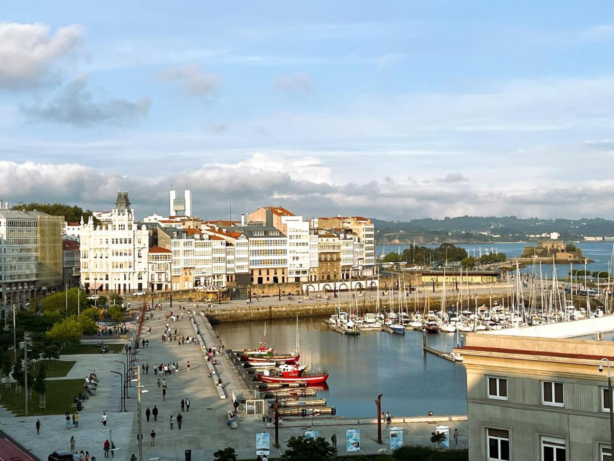 Atico Con Dos Terrazas E Increibles Vistas En Pleno Centro De A Coruña Kültér fotó
